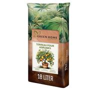 Green Home Terre pour Agrumes 18L - Terreau Plantes Méditerranéennes | Engrais à Libération Lente | Perlite, Fibre de Coco & Humus | pour Jardin & Pots, pH 5,8