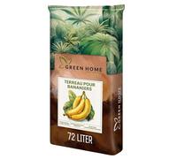 Green Home Terre pour Bananier 72L - Substrat Premium pour Bananier & Plantes Tropicales | Terreau Riche en Nutriments avec Engrais à Libération Lente | Perlite, Fibre de Coco & Humus, pH 5,10