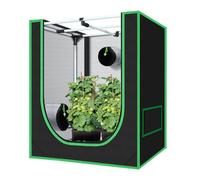 Green Hut Petite Tente de Culture hydroponique pour Plantes d'intérieur 45,7 x 76,2 x 91,4 cm en Mylar avec Plateau de Sol imperméable Amovible