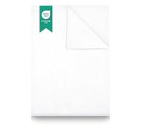 Green Mark Textilien® Drap Plat de lit 100% Coton tissé Drap Plat Blanc 250 x 150 cm