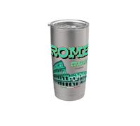 Green Roma Italia Colosseum Souvenirs, This is Rome Italy Gobelet isotherme en acier inoxydable double paroi