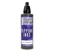 Green Stuff World Dipping Ink Peinture de modélisme à contraste élevé 60 ml (Zombie)