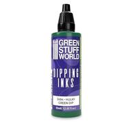 Green Stuff World Dipping Ink Peinture pour modélisme à contraste élevé Vert Hulky 60 ml