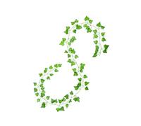 Green Vines - Feuilles de lierre artificielles de 2,2 m - Longue durée de vie, résistante à l'usure, résistante aux UV, facile à monter au toucher réaliste, feuilles de lierre fabriquées à la main |
