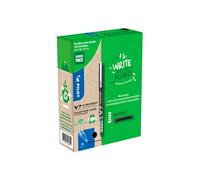 Greenball roller encre liquide 10 stylos + 10 recharges pointe moyenne noir
