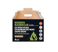 GreenBBQ Briquettes de coques de noisettes écologiques Pack de 4kg