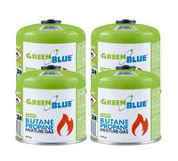 GreenBlue 4 cartouches de gaz de 500 g pour réchaud Certification : Pi 0437, conforme à la norme EN 417, butane-propane