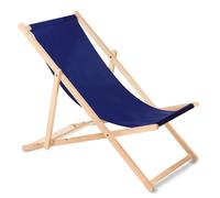 Greenblue Chaise longue pliante - Bleu marine
