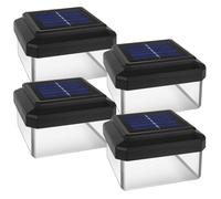 GreenBlue GB128 Lampe solaire LED 100x100 mm 8 LED 4000K - Lot de 4