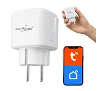 GreenBlue GB735 W Prise WiFi Intelligente - 3840 W, Alexa & Google Home, Tuya/LS