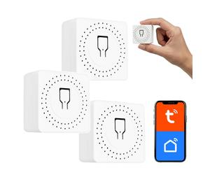 GreenBlue GB739 Relais WiFi encastrable lot de 3 16A Tuya/Smart Life