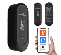 GreenBlue GB741 WiFi Capteur de température et d'humidité pour intérieur et extérieur IP65 Thermomètre sans fil Hygromètre avec Notifications Historique Mesure Calibrage