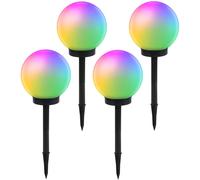 GreenBlue Lampe solaire sur pied Boule de jardin 25x25x58cm RGB LED GB165