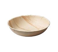 GREENBOX Palmware Lot de 10 bols jetables respectueux de l'environnement en feuilles de palmier ronds 3000 ml Ø 30 cm I Bol à salade, bols à sauce, bols à soupe Bol à goûter Beige