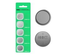Greencell CR1620 Lot de 5 Piles Bouton au Lithium 3 V 70 mAh | Fiables et Durables - Idéales pour les Clés de Voiture, les Télécommandes et les Appareils électroniques