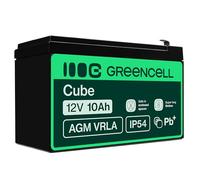 GreenCell Rechargeable Batterie AGM 12V 10Ah accumulateur au Gel Plomb Cycles sans Entretien VRLA Battery étanche UPS | USV | Système UPS | Batterie de Secours | Batterie de résérve