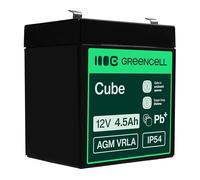 GreenCell® Rechargeable Batterie AGM 12V 4,5Ah accumulateur au Gel Plomb Cycles sans Entretien VRLA Battery étanche UPS | USV | Système UPS | Batterie de Secours | Batterie de résérve