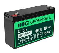 GreenCell® Rechargeable Batterie AGM 6V 12Ah accumulateur au Gel Plomb Cycles sans Entretien VRLA Battery étanche Résistantes| Jouets | Installations d'alarme | Véhicules pour Enfants