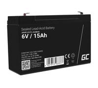 GreenCell® Rechargeable Batterie AGM 6V 15Ah accumulateur au Gel Plomb Cycles sans Entretien VRLA Battery étanche Résistantes