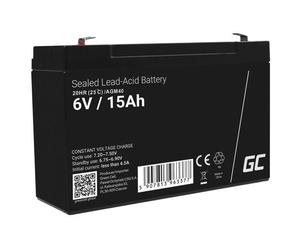 GreenCell® Rechargeable Batterie AGM 6V 15Ah accumulateur au Gel Plomb Cycles sans Entretien VRLA Battery étanche Résistantes