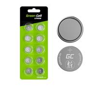 GreenCell Piles bouton lithium CR1620 3V – pour porte-clés, balances, dispositifs médicaux – Pack 10