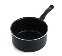 GreenChef Diamond Cocotte Saine en Céramique Non-Adhérente 16 cm/ 1,6 Litre, Sans PFAS, Convient à l'induction, Va au four jusqu'à 160˚C, Lavable au lave-vaisselle, Noir