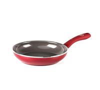 GreenChef Diamond Poêle à frire Antiadhésive en Céramique Saine de 20 cm, Poêle à oeufs, Sans PFAS, Convient à l'induction, Va au four jusqu'à 160˚C, Lavable au lave-vaisselle, Rouge