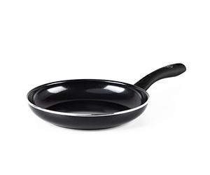 GreenChef Diamond Poêle à frire Antiadhésive en Céramique Saine de 24 cm, Poêle à oeufs, Sans PFAS, Convient à l'induction, Va au four jusqu'à 160˚C, Lavable au lave-vaisselle, Noir