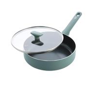 GreenChef Tones revêtement antiadhésif céramique-sauteuse avec couvercle, 24 cm, induction, sans PFAS, compatible lave-vaisselle, résiste au four, Smokey bleu