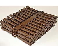 Greened House Lot de 96 chevilles murales universelles Marron 7 x 42 mm