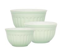 Greengate Plastique Set de Bols Alice Pale Vert 3er Set Bols avec Couvercle