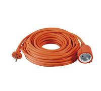 GREENGERS 488103 Extensions d'alimentation, Enrouleurs de câbles électriques Terre 20m-16A-2G1.5mm Jardin 20m, rallonge extérieur 20m-IP20, Orange