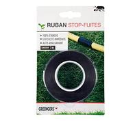 GREENGERS - Duct tape, Ruban adhésif isolant - Ruban anti fuite auto-amalgamant, Ruban stop fuite 100% étanche - Coloris : Noir - Dimensions : 25mm x 3m - Bande adhésive anti fuite