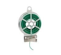 GREENGERS - Liens de jardinage pour ligatures, Rouleau de lien plastique armé 30M, Dévidoir + coup fil intégré - Facile à nouer, permet d'attacher et maintenir vos plantes structurées