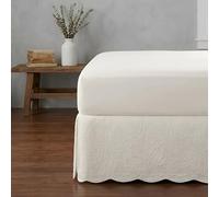Greenland Home Fashions Paisley Quilted Cache-sommier, Coton, Ivoire, Queen Size