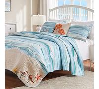 Greenland Home Maui Bonus Parure de lit, 5 pièces pour lit Double/Grand lit, Multicolore