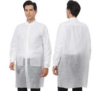 Greenour Greenour Disposable Lab Coat White Blouse de laboratoire jetable Homme