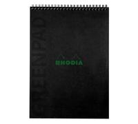 Greenpad bloc à reliure intégrale recy t recyclable en carte souple 350 g/m2 - A4+ 22,5x29,7 cm 80 feuillets Ligné - Papier Clairefontaine recyclé 90 g/m2 - Noir - New - Noir