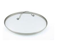 Greenpan 24 Cm Tempered Glass With Stainless Steel Rim Univesal Glass Lid With Metal Handle G