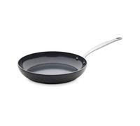GreenPan Barcelona Hard Anodized Poêle à frire Antiadhésive en Céramique Saine Anodisée Dure 28 cm, Sans PFAS, Poignée en Acier Inoxydable, Résistante aux Rayures, Induction, Four, Lave-vaisselle,Noir