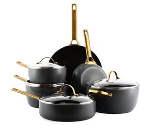 GreenPan CC008481-001, Set mixte, noir, doré, 6 pièces