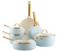 GreenPan CC008485-001, ensemble mixte, bleu, doré, 6 pièces