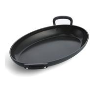 GreenPan Craft Poêle à poisson ovale en céramique antiadhésive, 40 cm x 25 cm, sans PFAS, convient à la cuisson par induction, va au lave-vaisselle, va au four, noir