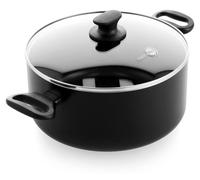 Greenpan CW002320002 Casserole Cambridge avec couvercle, aluminium, diamètre 24 cm, compatible avec les cuisinières à induction, revêtement antiadhésif
