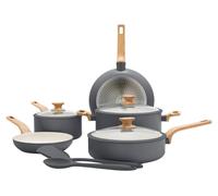 GreenPan Essence, ensemble de 5 pièces (casseroles et poêles), gris, antiadhésif, compatible lave-vaisselle