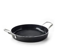 GreenPan Essentials, Poêle Gril Ronde de 28 cm avec Revêtement Antiadhésif Sain en Céramique, Sans PFAS, Compatible avec l'Induction, Résistante au Lave-vaisselle, Coloris Noir