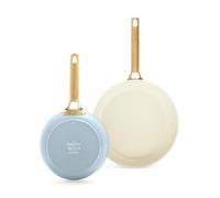GreenPan CC008484-001, set de friture, bleu, vert, aluminium, céramique, or, acier inoxydable