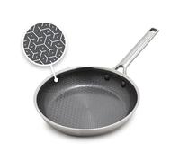 GreenPan Poêle hybride en acier inoxydable anti-adhésif de 24 cm APEX Tri-Ply Thermobond PFAS en céramique, compatible avec les plaques à induction, passe au four jusqu'à 220 °C, passe au