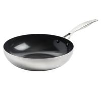 GreenPan poêle wok Geneva - Acier inoxydable - ø 28 cm / 3.6 litres - Revêtement antiadhésif en céramique