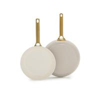 GreenPan Reserve 2.0 2 poêles 24/28 cm, céramique antiadhésive, Taupe | Antiadhésif, aluminium anodisé dur, induction, nettoyage facile, lave-vaisselle